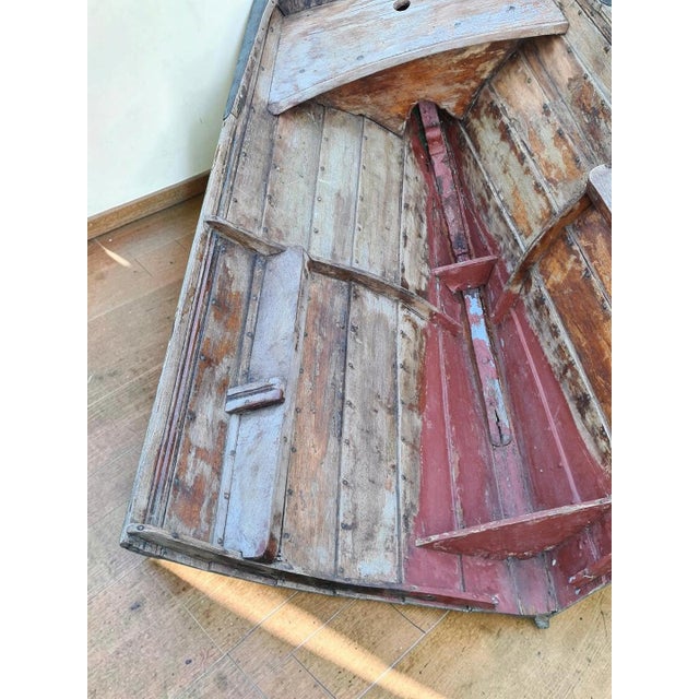 Vintage Scandinavian Wooden Boat Fragment, 1920s For Sale - Image 6 of 17