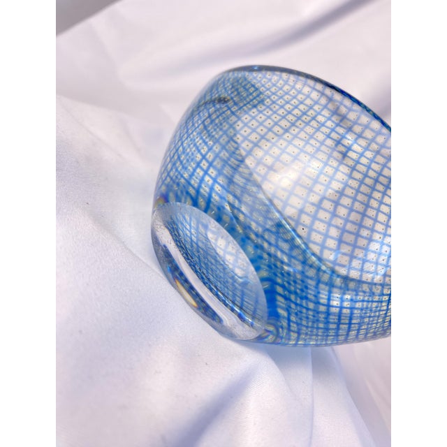 Orrefors Crystal "Kraka" Small Bowl Signed by Artist Sven Palmqvist For Sale - Image 12 of 15