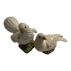 Pair of Vintage White Bird Figurines