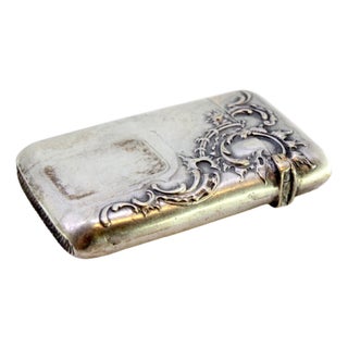 Silver Matchbox with Reveal For Sale