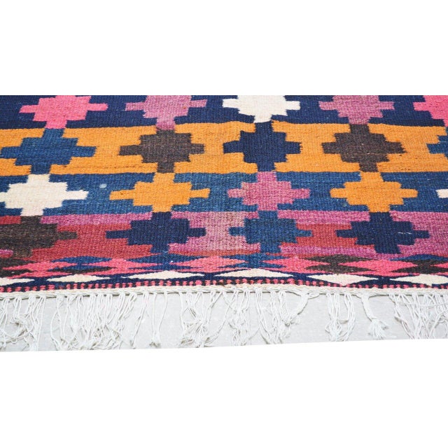 Vintage Afghan Tribal Hand Knotted Wool Rug, 5'5x9'9 For Sale - Image 4 of 6