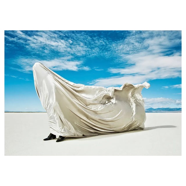 Artur Debat, Man Covered in Fabric Being Blown by Wind, Photograph For Sale