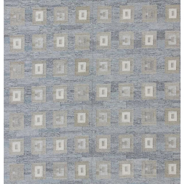 Early 21st Century Scandinavian Modern Geometric Design Rug by Keivan Woven Arts, 10'4 X 13'9 For Sale - Image 5 of 6
