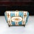 Mid-Century Modern 1980s Hand-Painted Limoges Porcelain Trinket Box: Turquoise & Gold Jewelry Casket For Sale - Image 3 of 5