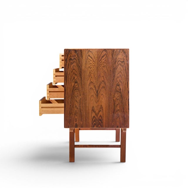 Mid 20th Century Erik Wørts Ladoga Mid Century Swedish Rosewood Credenza For Sale - Image 5 of 10