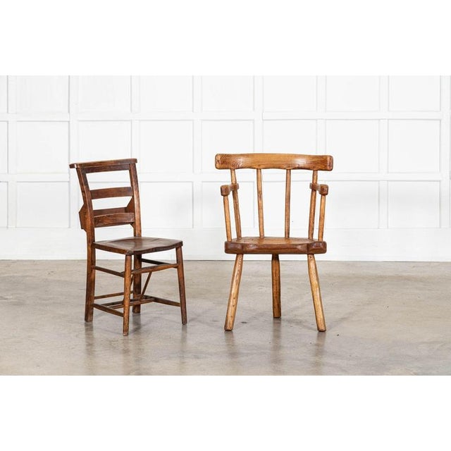 Welsh Ash and Elm Vernacular Hedge Chair, 1800 For Sale - Image 4 of 14