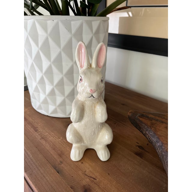 A Little Pink-Eared Peter Cottontail hoppin' down the bunny trail to your Springtime tablescape or home decor. Such a...