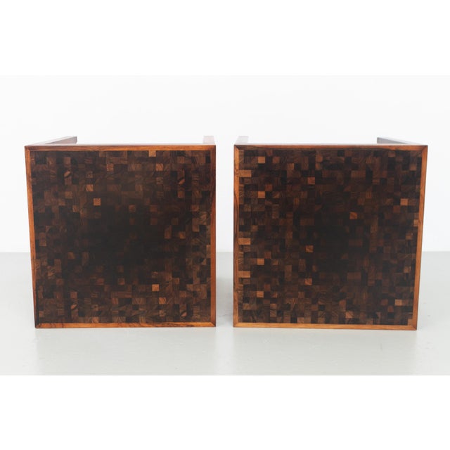 Danish Modern Rosewood and Mosaic Side Tables from Tranekær Furniture, 1960s, Set of 2 For Sale - Image 12 of 18