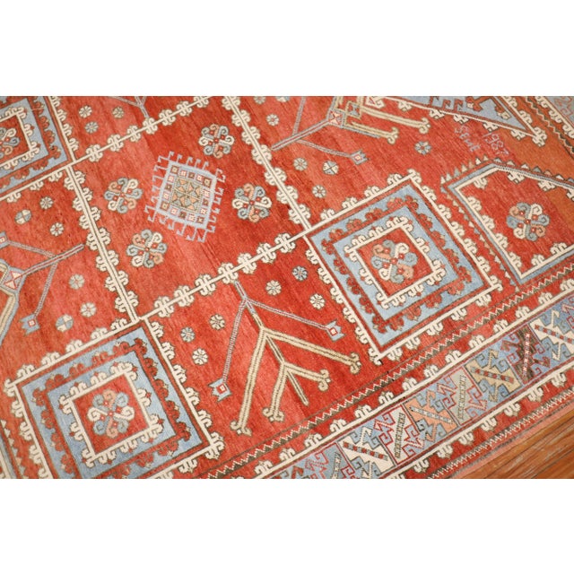 Mid 20th Century Vintage Turkish Bergama Rug, 6'8'' X 9' For Sale In New York - Image 6 of 9