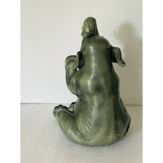 Vintage Cute Elephant Garden Figurine For Sale - Image 4 of 6