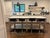 Black Modern Safavieh Mitchell Gas Lift Swivel Bar Stools (Set of 4) For Sale - Image 8 of 18