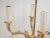 Vintage Laudarte SRL Italy Made Gilt Brass Candelabra Marble Table Lamp For Sale - Image 9 of 16