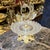 Luxury Brass & Crystal Pedestal Serving Stand for Elegant Entertaining For Sale - Image 4 of 5