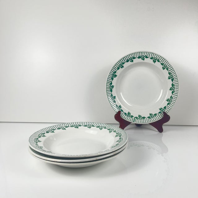 Pedro Soup Plates from Sarreguemines, 1890s, Set of 4 For Sale - Image 11 of 11
