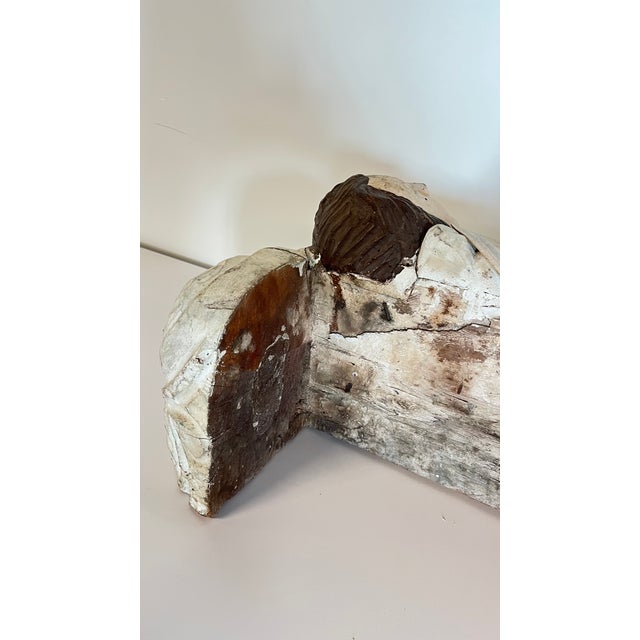 Vintage Wood Carved Santos Cherub Angels For Sale - Image 10 of 12