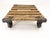 Vintage Industrial Iron & Wood Coffee Table on Wheels, 1950s For Sale - Image 10 of 11