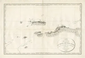 Antique Map of Indonesia by C. F. Beautemps-Beaupre, 1807