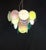 Vintage Alabaster Murano Glass Disc Chandelier, Italy, 1981 For Sale - Image 4 of 11