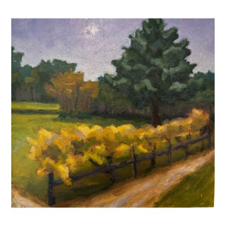 Contemporary Landscape Oil Painting "Grape Vines at Tuckahoe" by Teresa DiMarco For Sale
