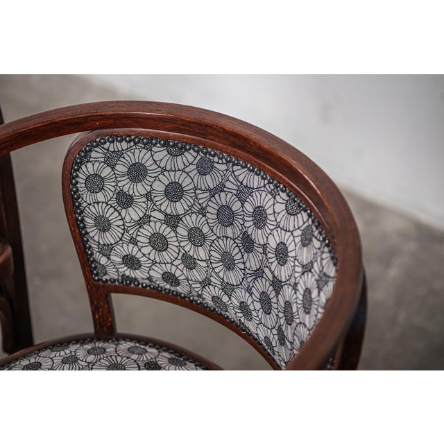 No. 715 Armchairs by Gustav Siegel for Jacob & Josef Kohn, Vienna, Austria, 1905, Set of 2, in Very Good conditions....