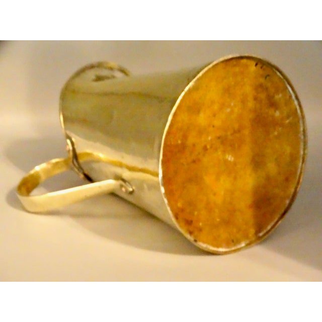 Antique French Handcrafted Brass Pitcher For Sale - Image 12 of 12