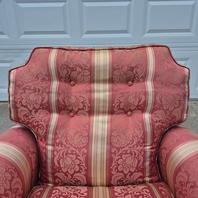 Neoclassical 1990s Meroni Francesco Attr. Italian Neoclassical Style Arm Chair For Sale - Image 3 of 17
