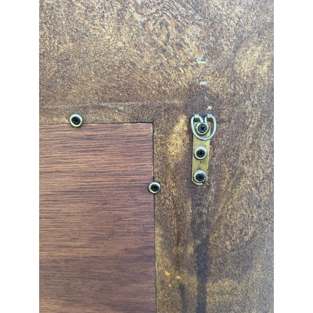 Large 58 1/2” Decorator Neoclassic Greek Key Swag Top Mirror For Sale - Image 9 of 9