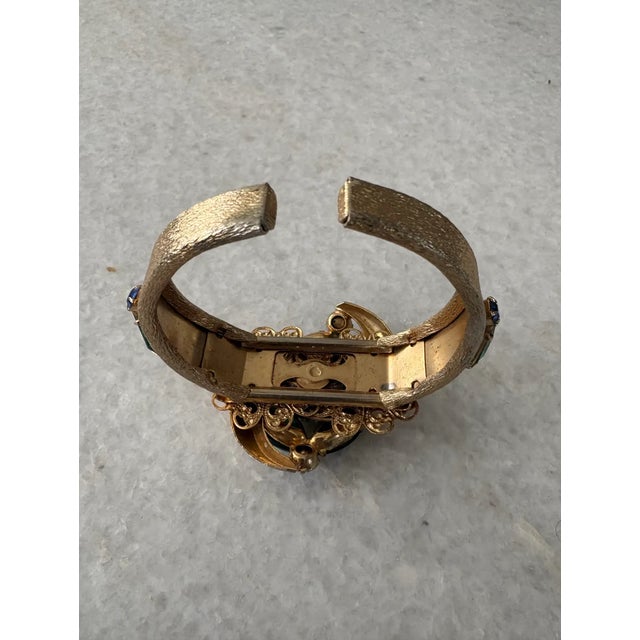 Mid 20th Century Selro Selini Clamper Cuff Bracelet For Sale - Image 4 of 5