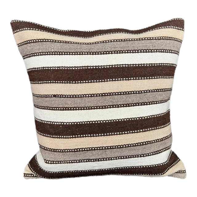 Turkish Hemp Pillow Cushion Natural Beige Brown Cushion Cover 20x20 For Sale