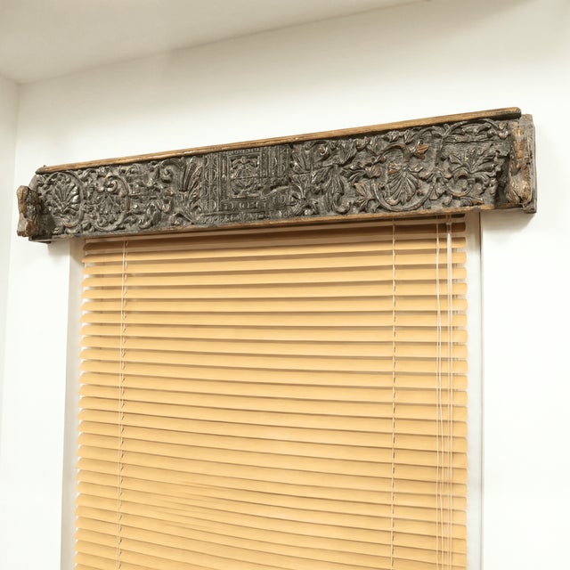 Dimensions: 47" W x 6" D x 9" H This piece utilizes old architectural elements, re-claimed woods and is handcrafted by...