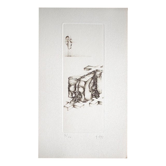 Fred Deux, Grey 1, 1978, Engraving For Sale