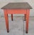 Farmhouse, primitive tavern / work / pub table with barn red painted base. Featuring a very nice patina, areas of wear...