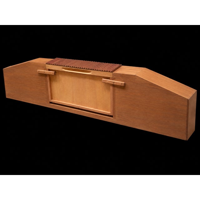 Marble and Wood Wall Console Table by Osvaldo Borsani, Italy, 1950s For Sale - Image 11 of 17