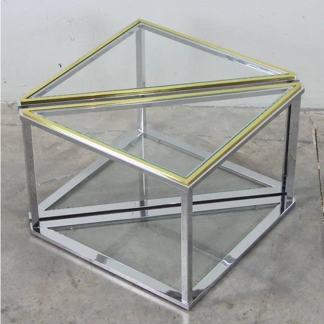 1970s Glass Side Tables, 1970s, Set of 2 For Sale - Image 5 of 7