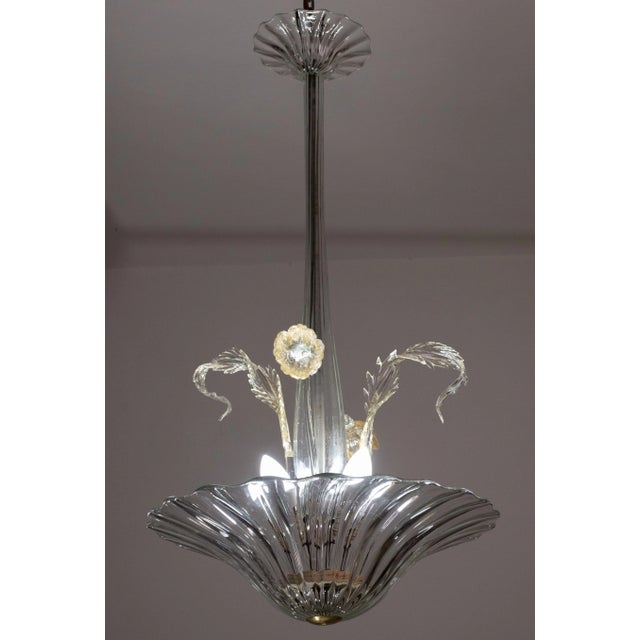 1950s Art Decò Murano Glass Pendant, 1950s For Sale - Image 5 of 10