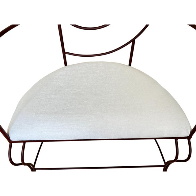 Vintage Art Nouveau Nautilus Spiral Iron Armchairs - A Pair For Sale - Image 10 of 12