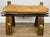Rustic Vintage Ottoman in Oak For Sale - Image 3 of 17