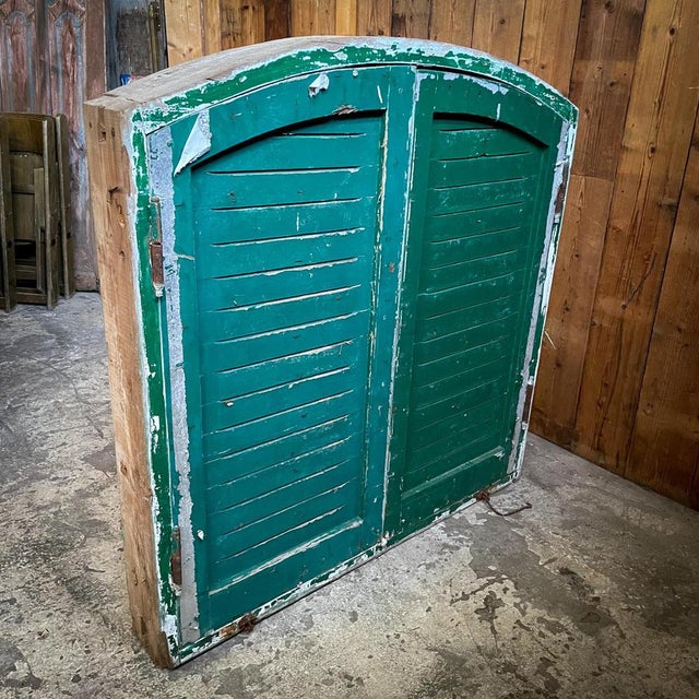 1920s Brocante Wooden Shutters, 1920s For Sale - Image 5 of 6