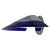 Postmodern Italian Cobalt Blue Murano Glass & Chrome Wall Sconce, 1980s 1 of 7 For Sale - Image 12 of 17