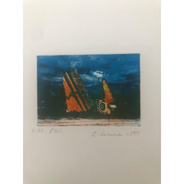 Lorenzo Corrado, Composition, 1995, Etching and Aquatint For Sale - Image 6 of 8