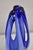 Blue Vintage Murano Italy Mid Century Modern Blue Blown Glass Centerpiece Vase For Sale - Image 8 of 12