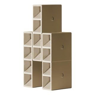 Aluminium Champagne Painted Tsai Table Lamp by Mario Tsai for Cassina For Sale