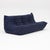 Textile Restored Ligne Roset Togo 3-Seater in Indigo Grain Bouclé - Vintage European Original For Sale - Image 7 of 17