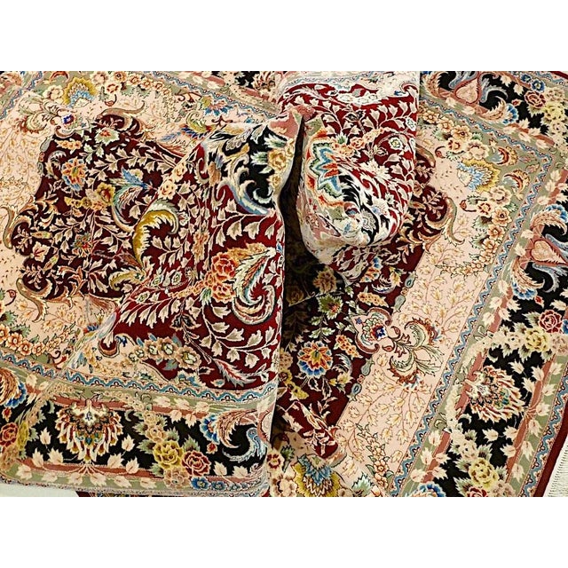 Vintage Chinese Rug in Silk, 1990s For Sale - Image 4 of 13