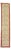 Vintage Ivory Floral Narrow Turkish - 2'2" x 10'8" For Sale