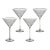 Malden Optic Martini Glasses - Smoke, Set of 4 For Sale