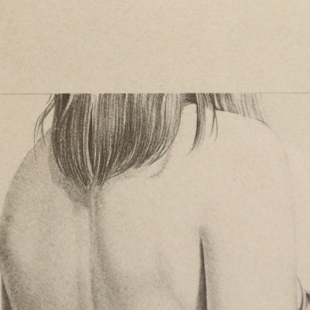 Roger Wittevrongel, Portrait of a Woman Numbered 79/99, 1984, Lithograph, Framed For Sale - Image 7 of 14