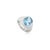 Mid-Century Modern 925 Sterling Silver Signet Ring With Blue Topaz Gemstone Size 8.5 For Sale - Image 3 of 12