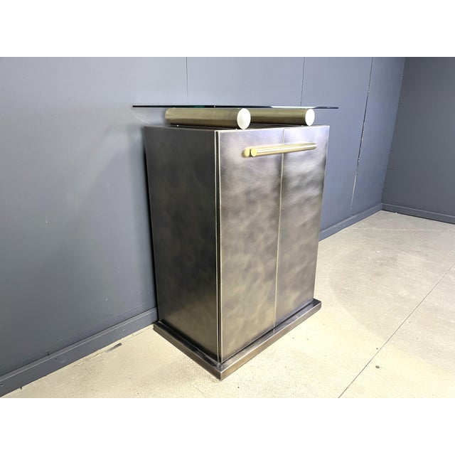 Postmodern Bar Cabinet from Belgo Chrom / Dewulf Selection, 1980s For Sale - Image 11 of 14