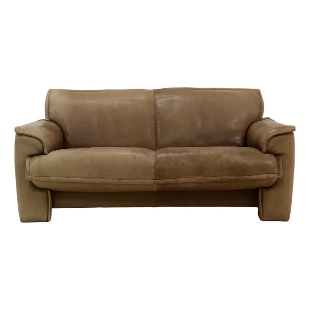 Leather Sofa by Hugo De Ruiter for Leolux, 1970s For Sale